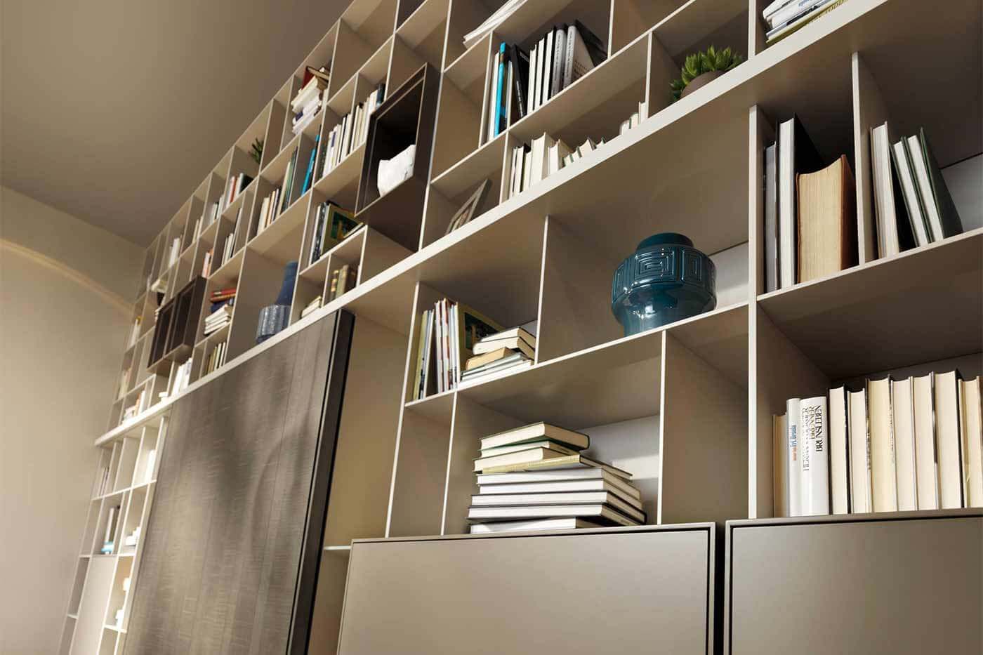 Bildergalerie Bücherregal Großes Bücherregal gefüllt mit vielen Büchern